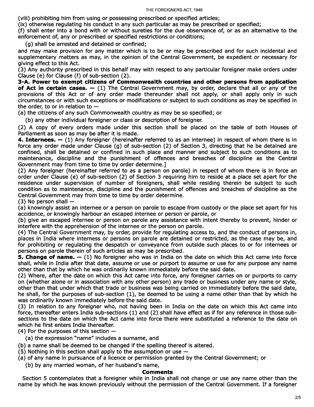 The Foreigners Act, 1946 - Page 3