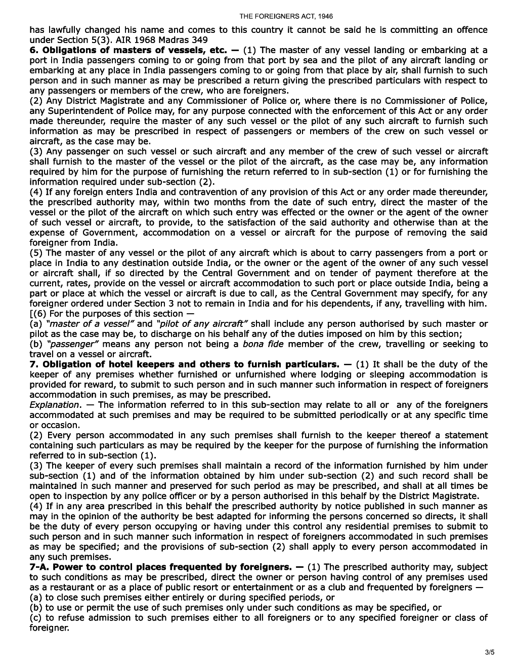The Foreigners Act, 1946 - Page 4