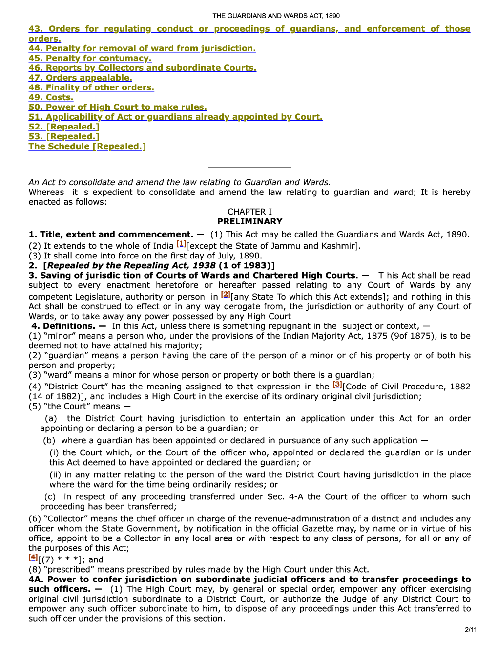 The Guardians And Wards Act, 1890 - Page 3