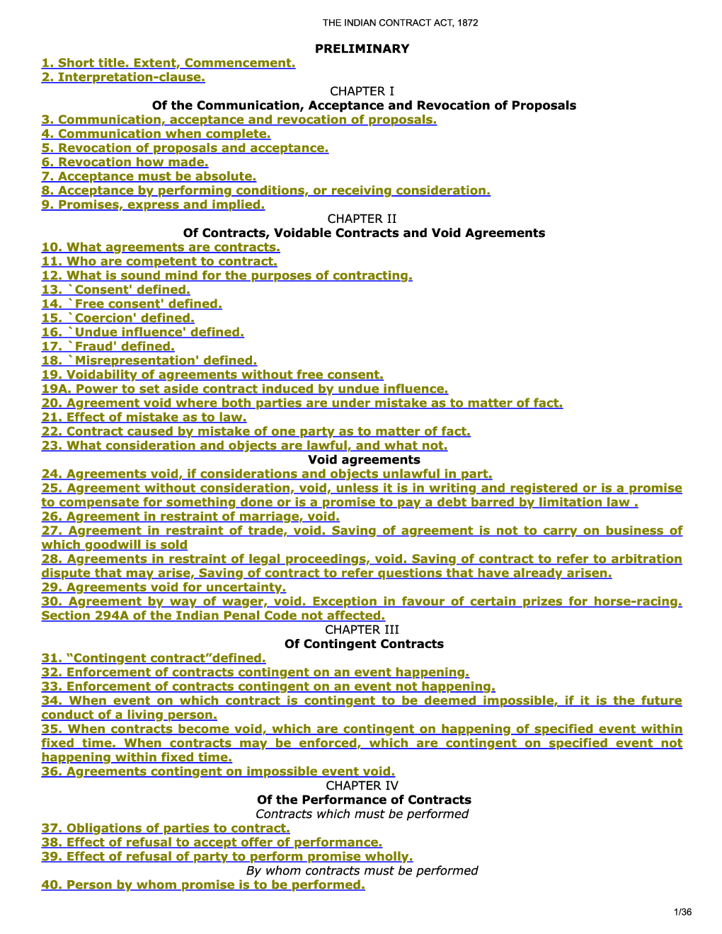 The Indian Contract Act, 1872 - Page 2