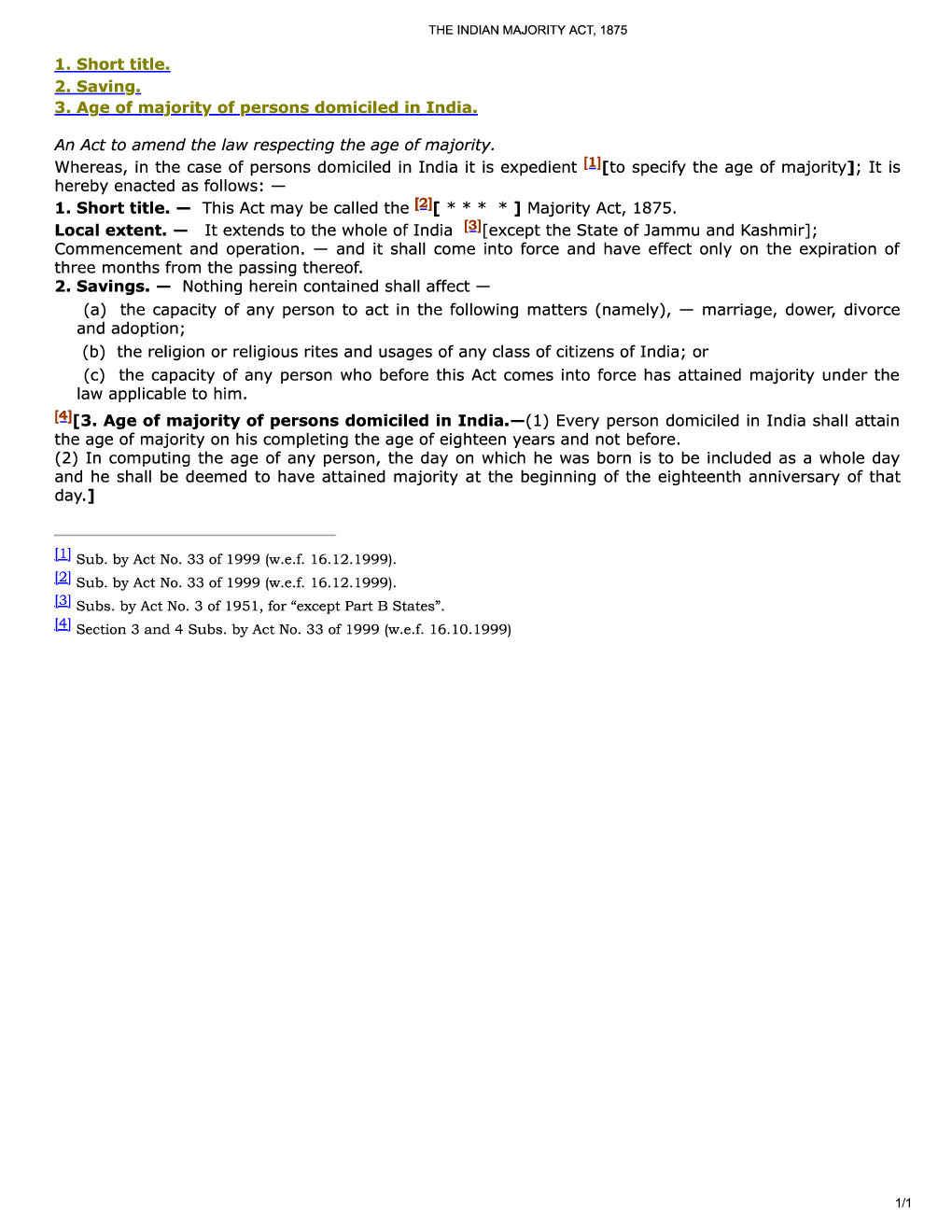 The Indian Majority Act, 1875 - Page 2