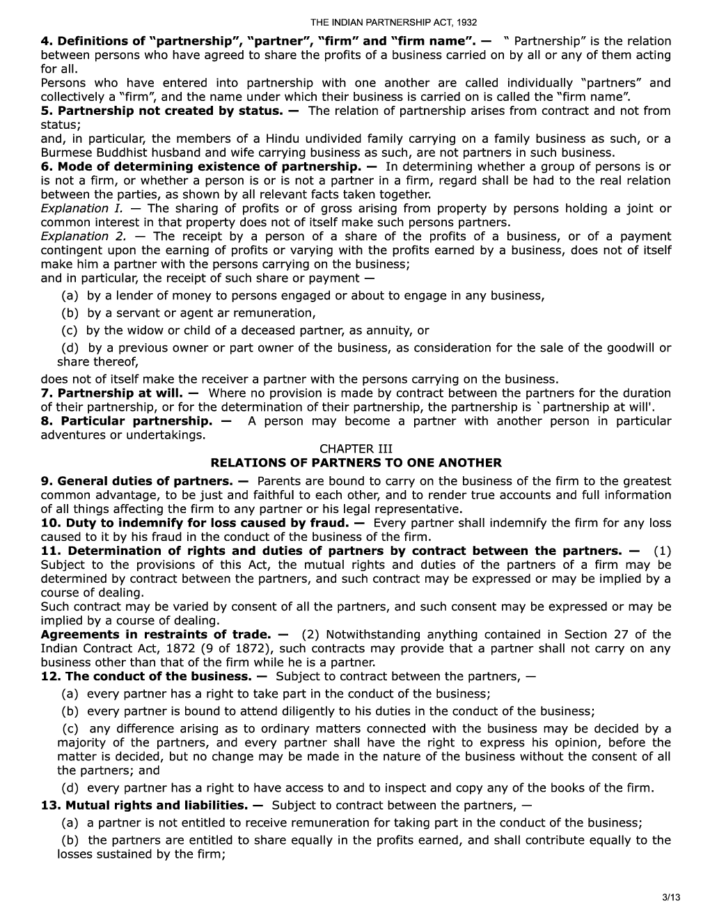 The Indian Partnership Act, 1932 - Page 4
