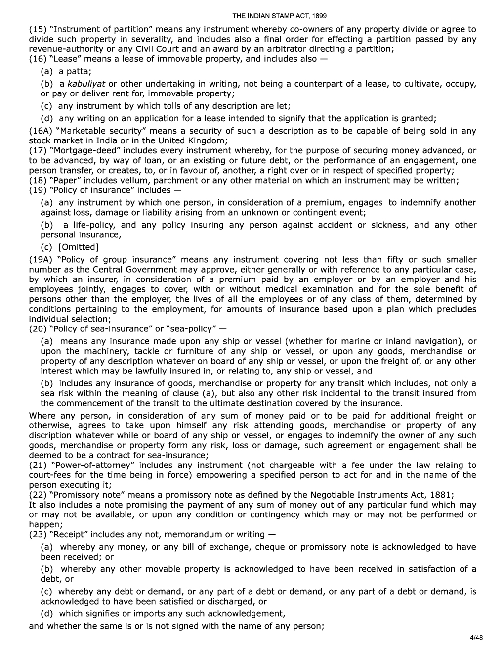 The Indian Stamp Act, 1899 - Page 5