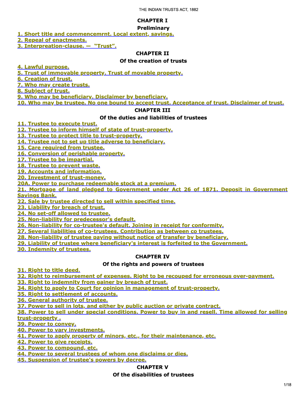 The Indian Trusts Act, 1882 - Page 2