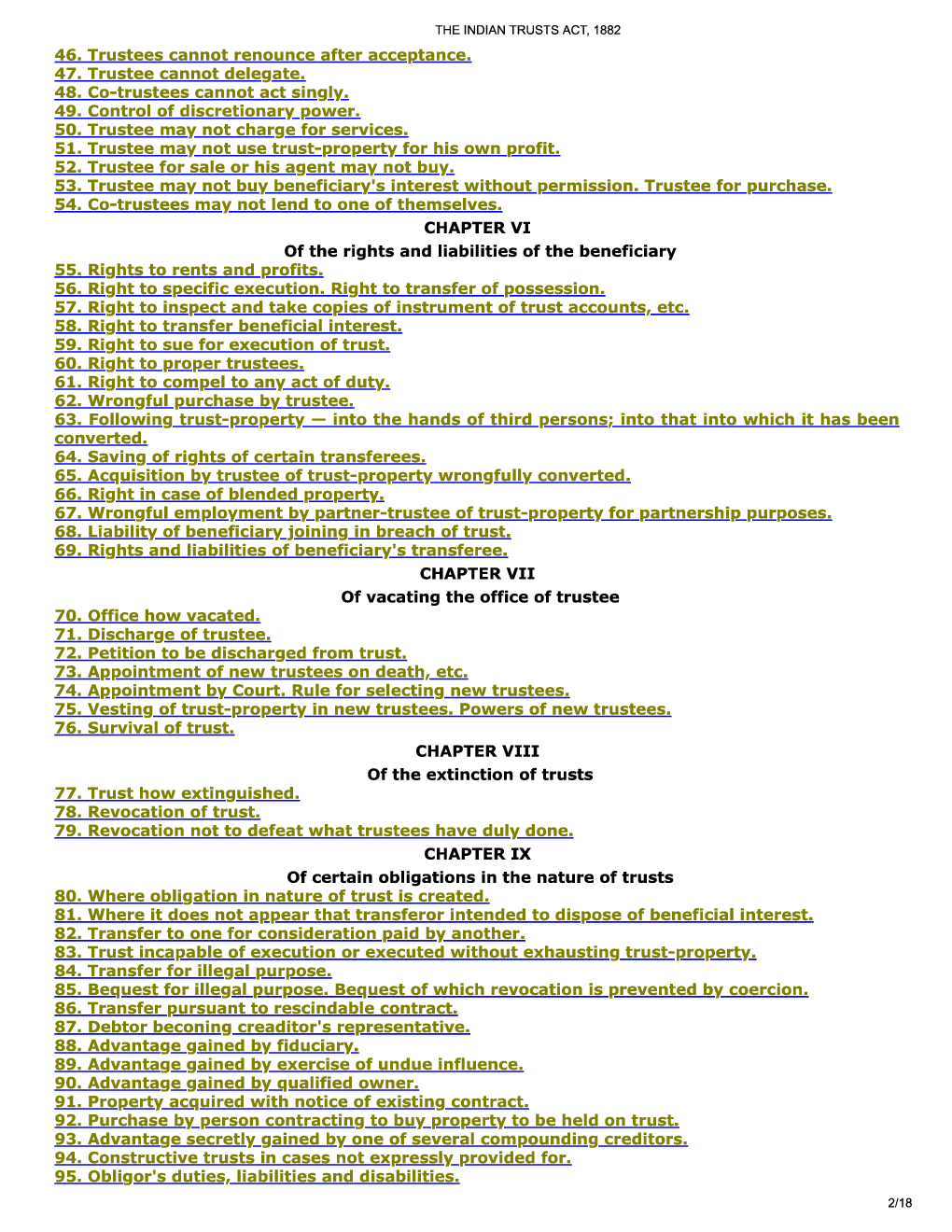 The Indian Trusts Act, 1882 - Page 3