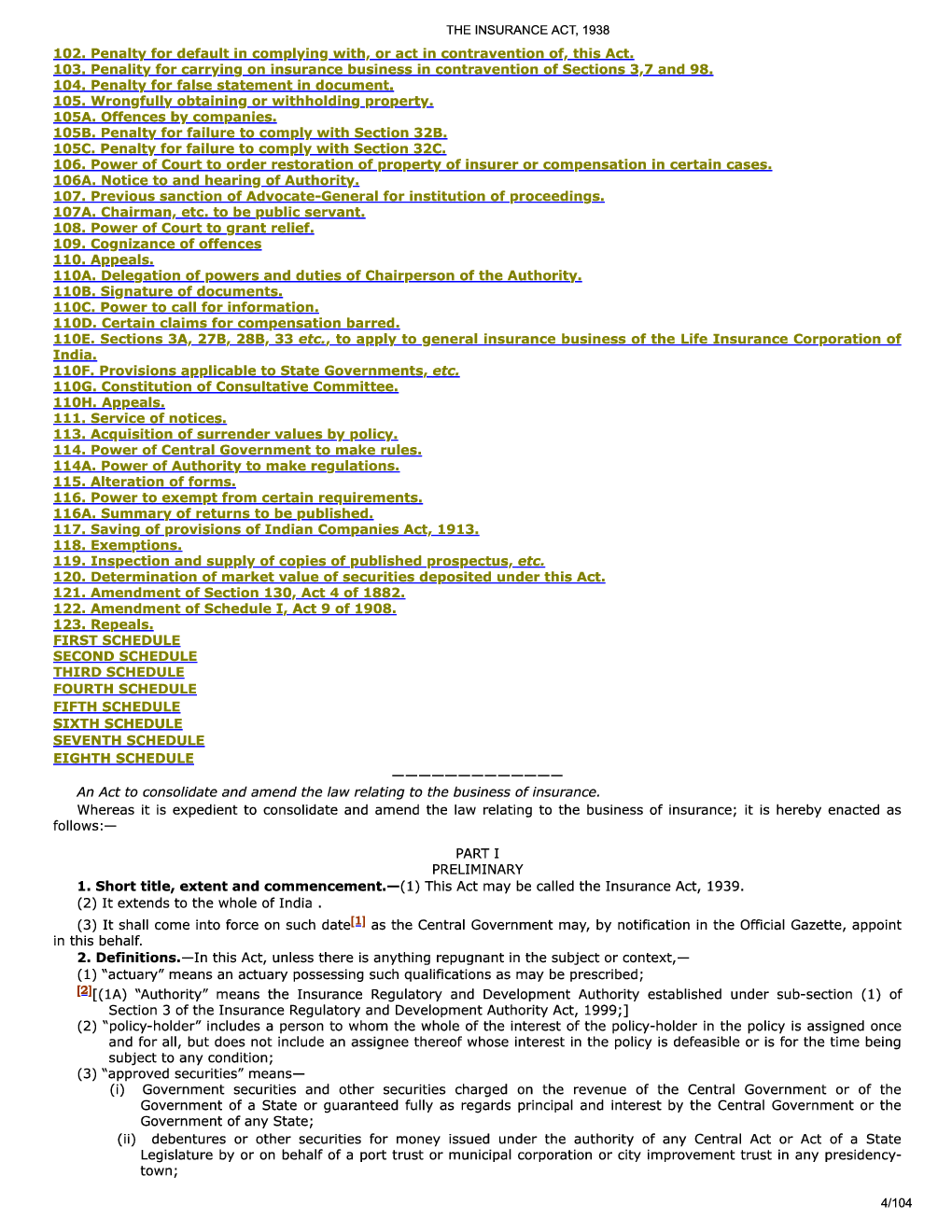 The Insurance Act, 1938 - Page 5