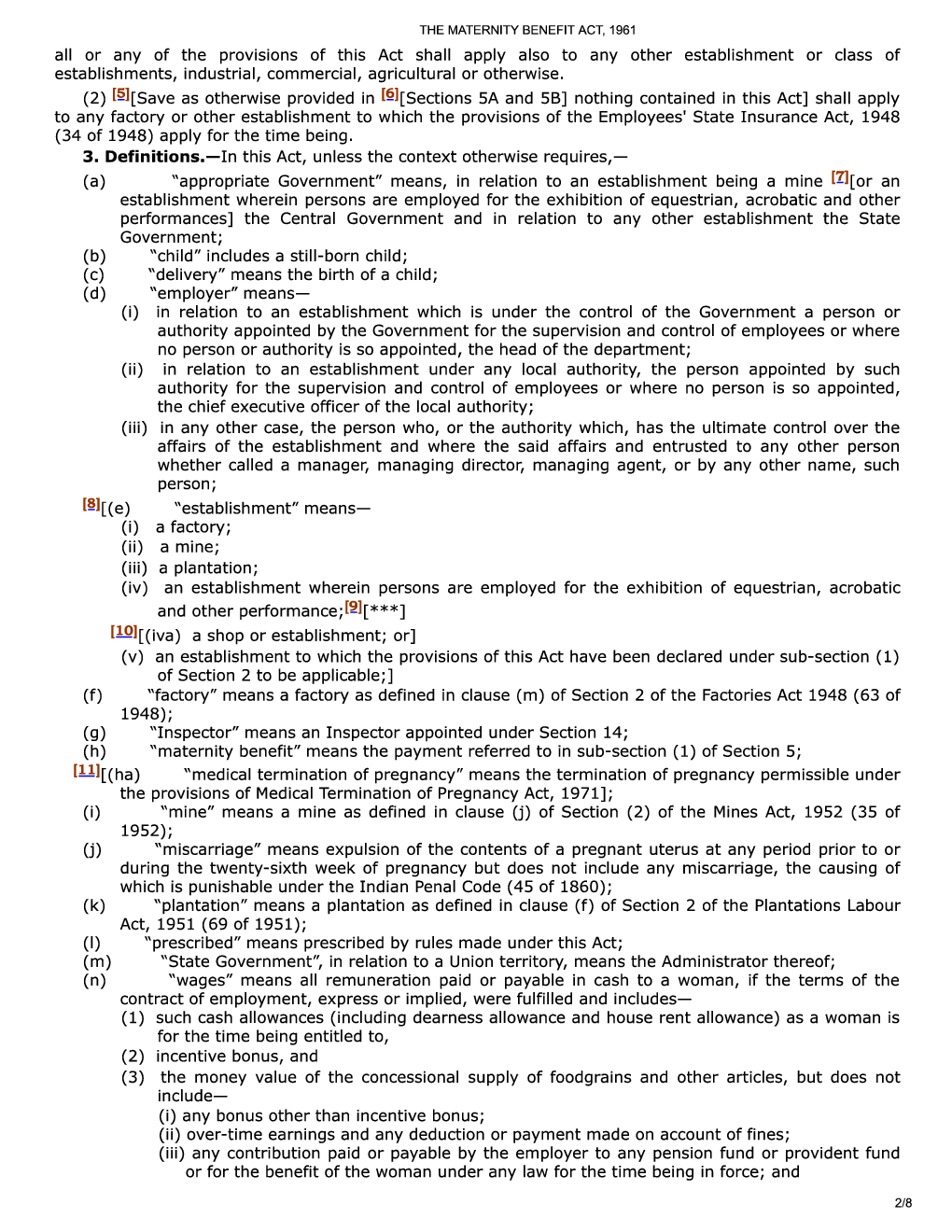 The Maternity Benefit Act, 1961 - Page 3