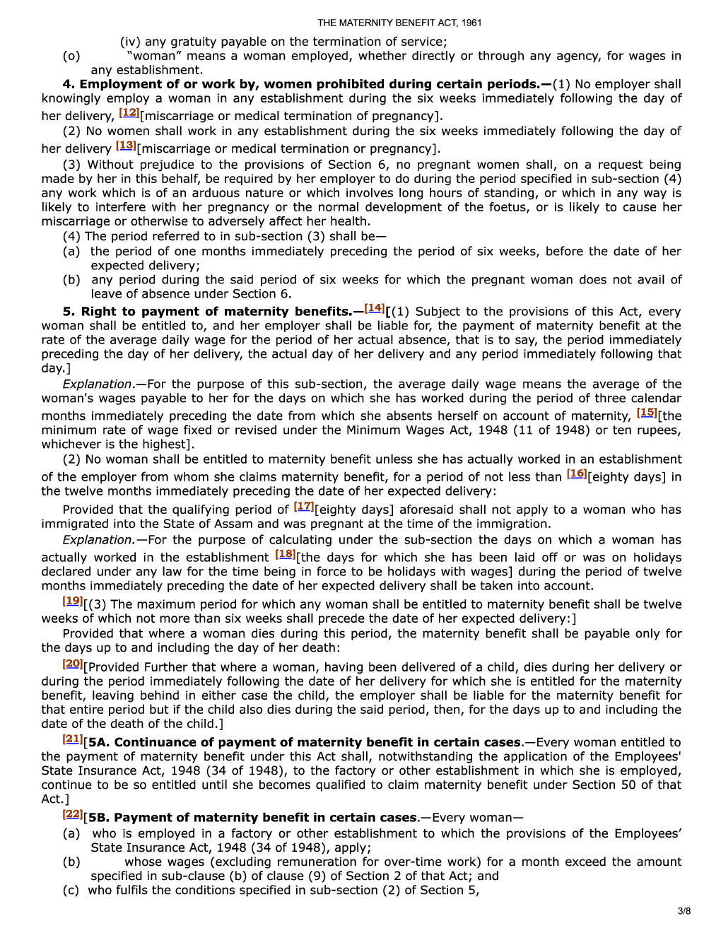 The Maternity Benefit Act, 1961 - Page 4