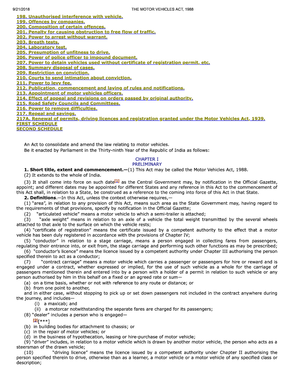 The Motor Vehicles Act, 1988 - Page 5