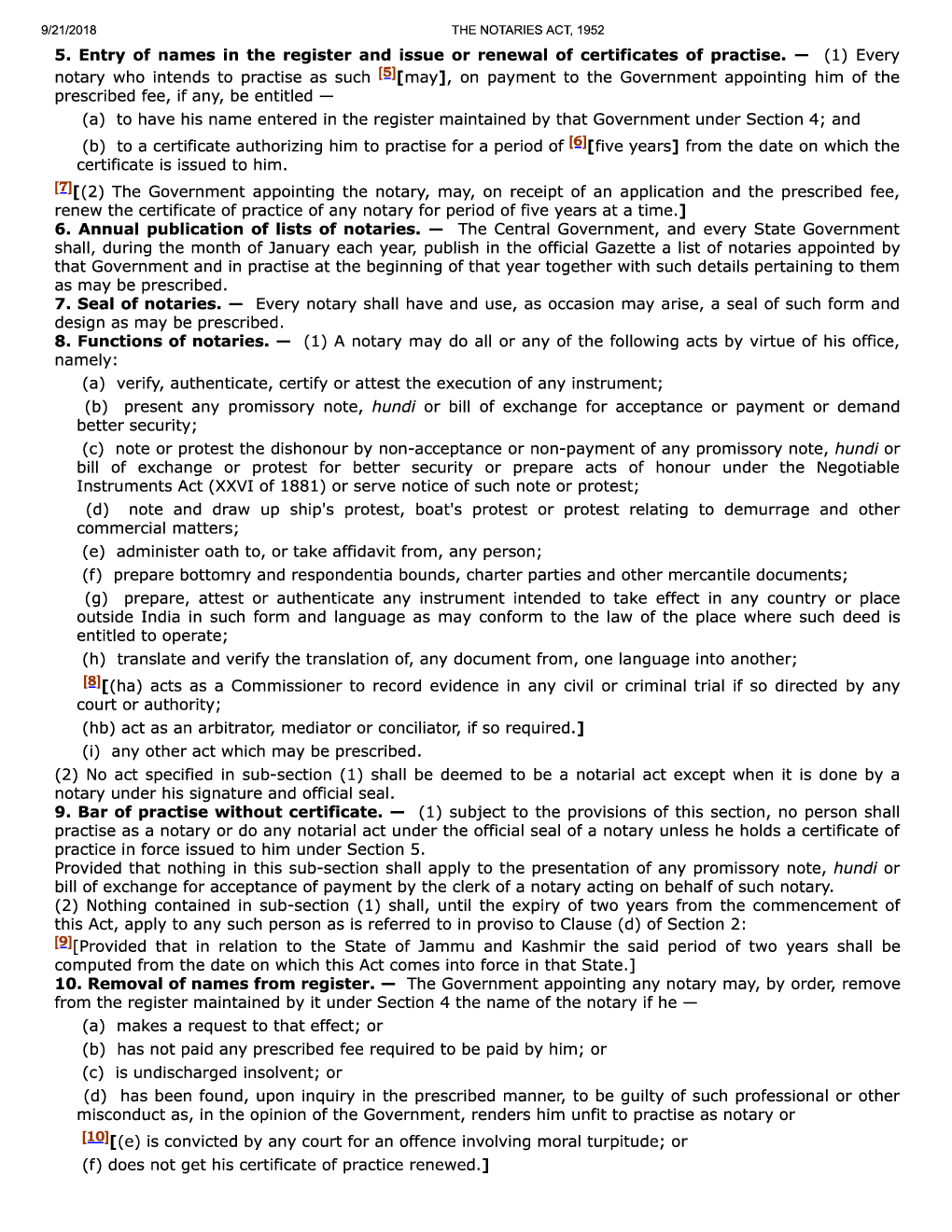 The Notaries Act, 1952 - Page 3