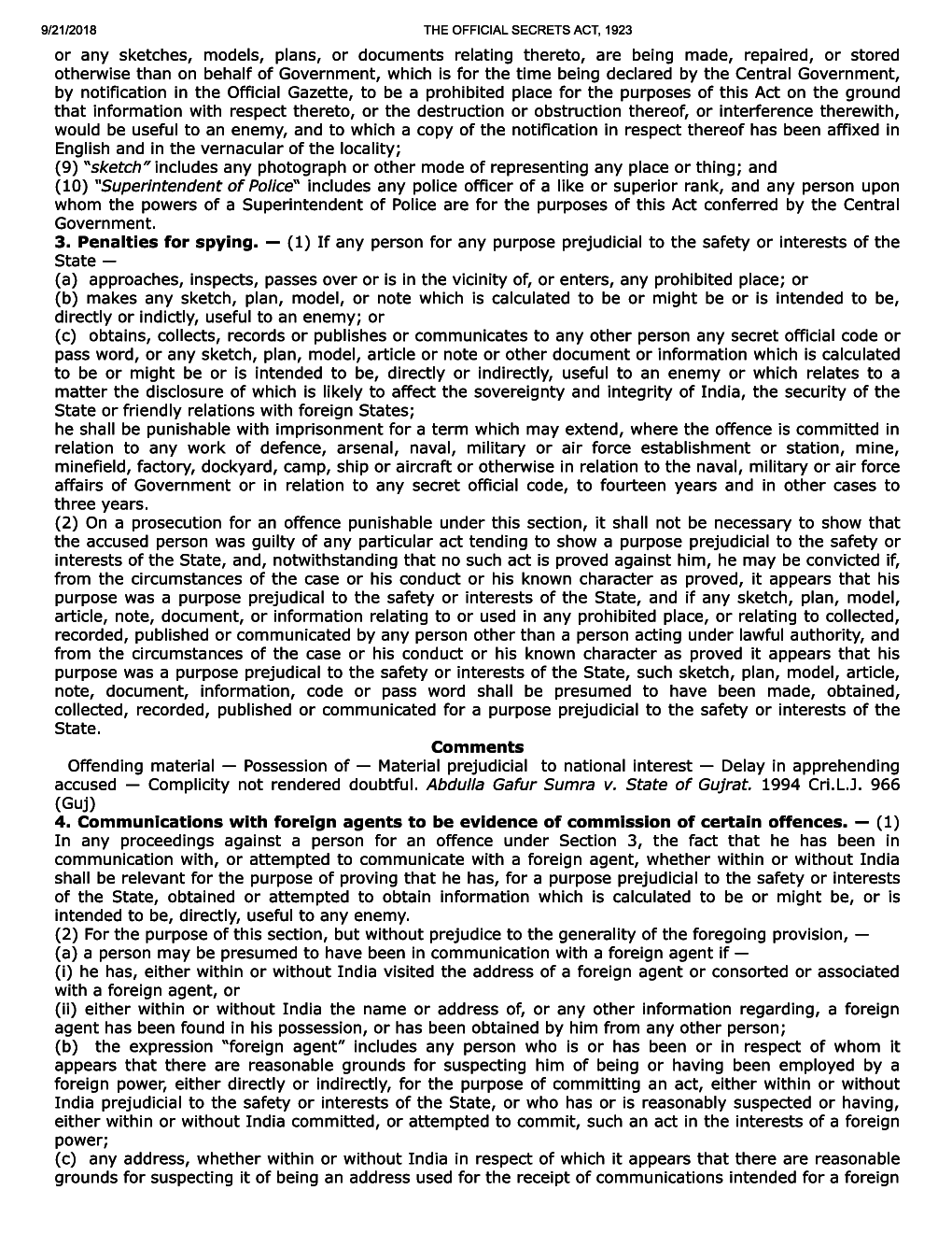 The Official Secrets Act, 1923 - Page 3