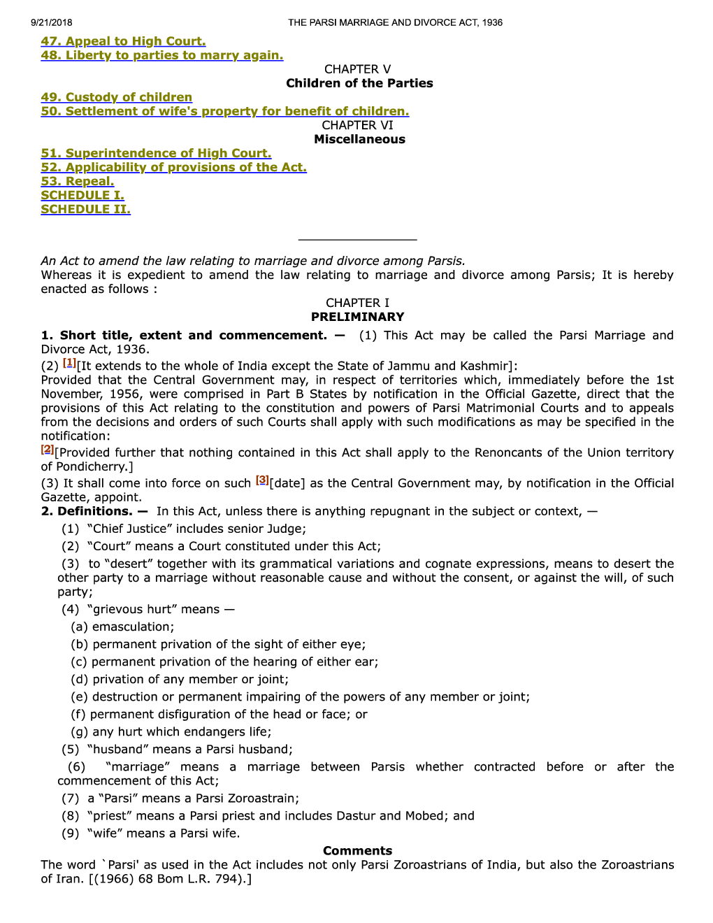 The Parsi Marriage And Divorce Act, 1936 - Page 3