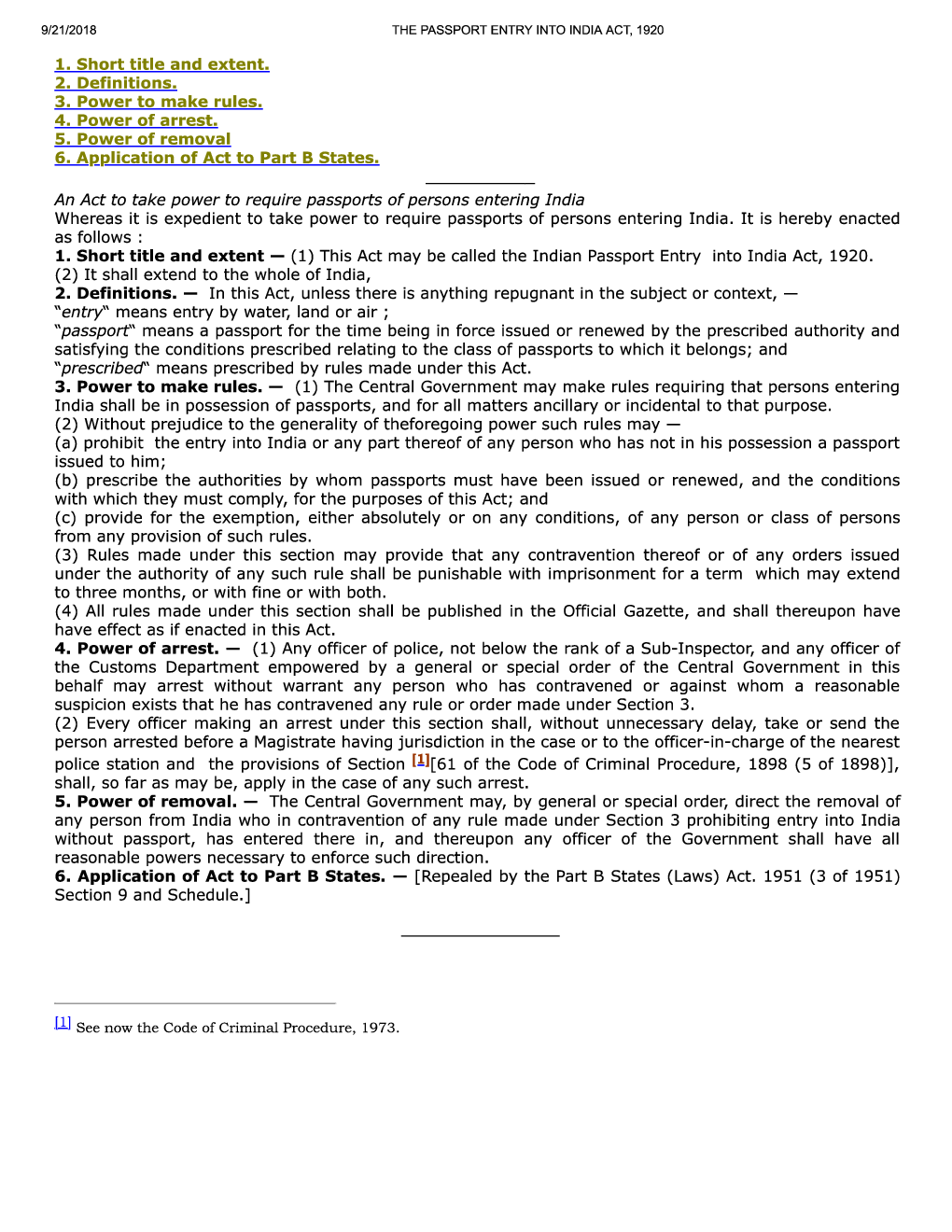 The Passport Entry Into India Act, 1920 - Page 2