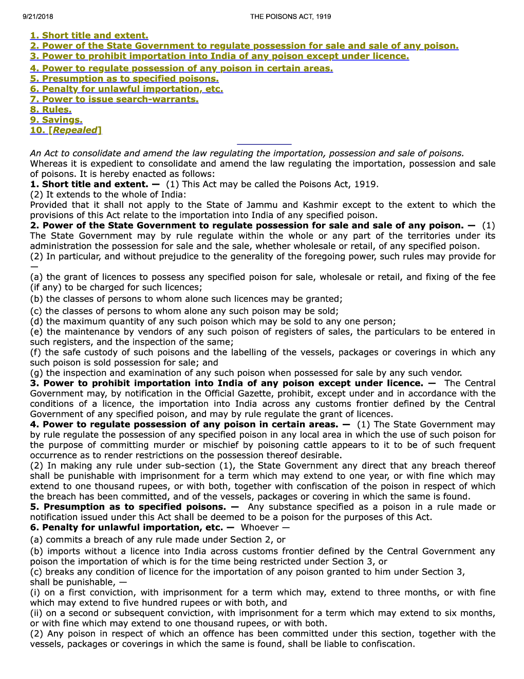 The Poisons Act, 1919 - Page 2