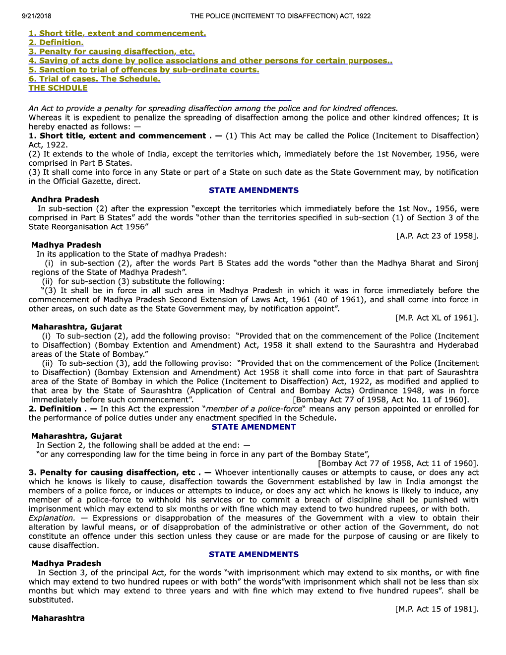 The Police (Incitement To Disaffection) Act, 1922 - Page 2