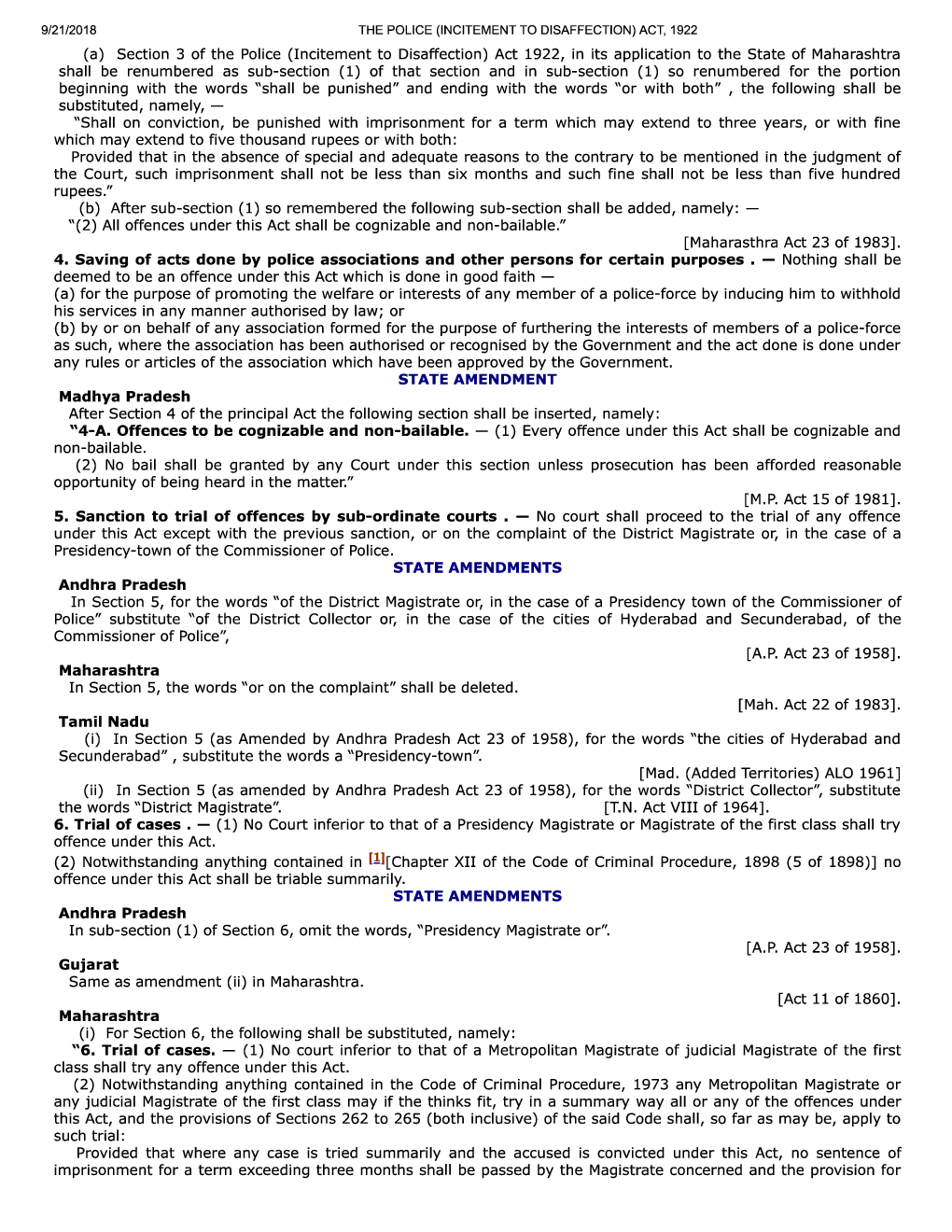 The Police (Incitement To Disaffection) Act, 1922 - Page 3