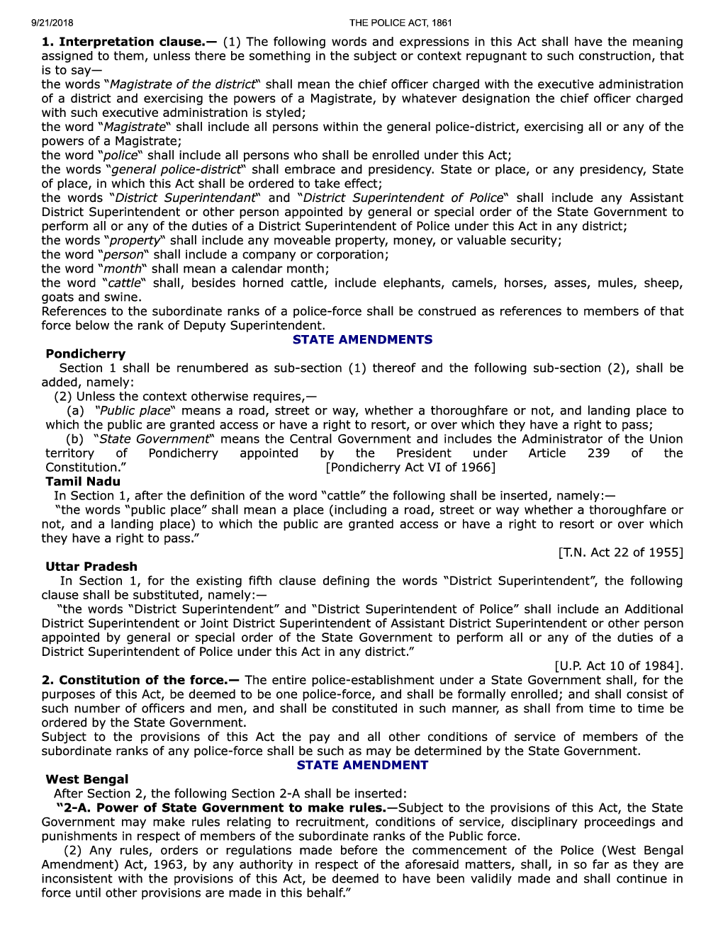 The Police Act, 1861 - Page 3