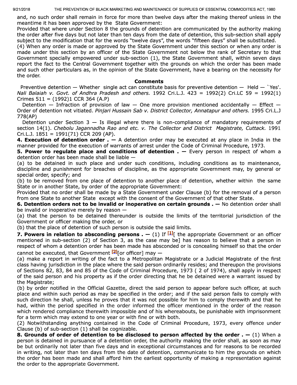 The Prevention Of Black Marketing And Maintenance Of Supplies Of Essential Commodities Act, 1980 - Page 3