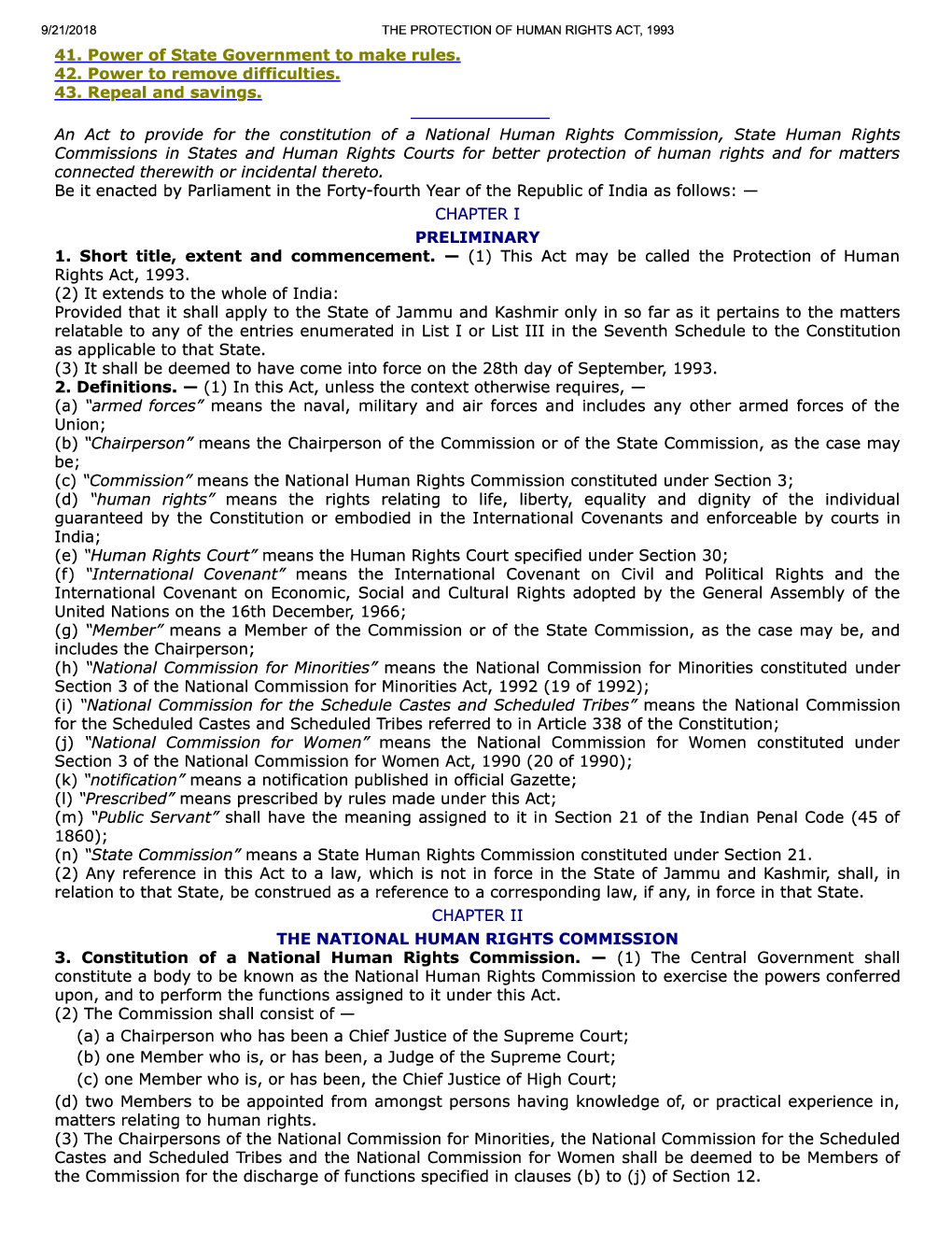 The Protection Of Human Rights Act, 1993 - Page 3