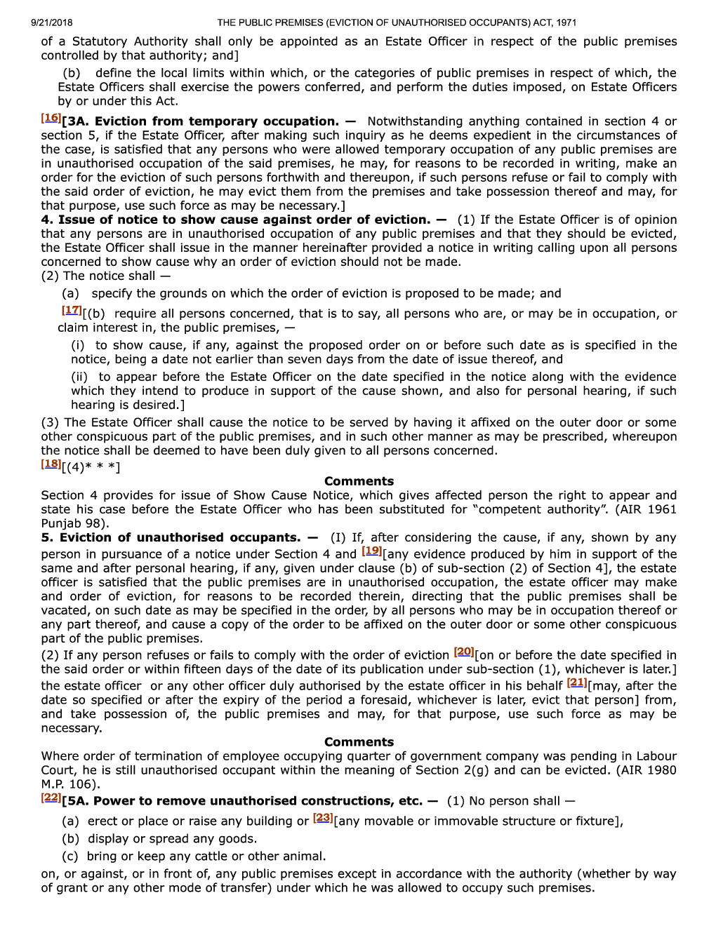 The Public Premises (Eviction Of Unauthorised Occupants) Act, 1971 - Page 4