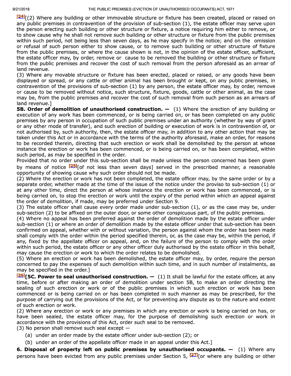 The Public Premises (Eviction Of Unauthorised Occupants) Act, 1971 - Page 5