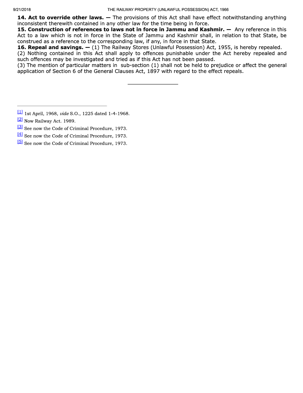 The Railway Property (Unlawful Possession) Act, 1966 - Page 4
