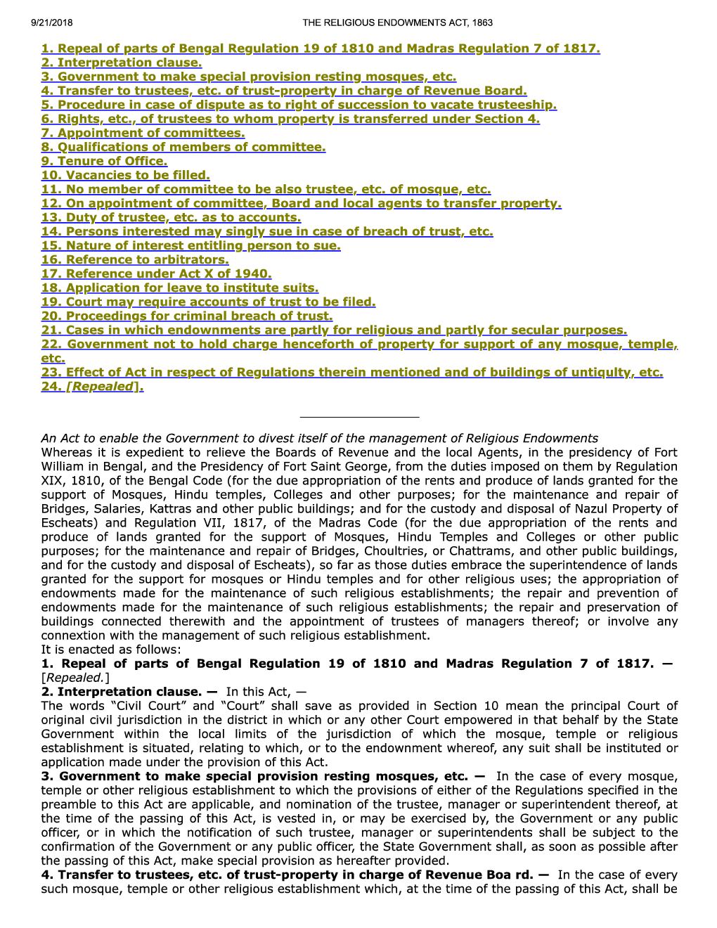 The Religious Endowments Act, 1863 - Page 2