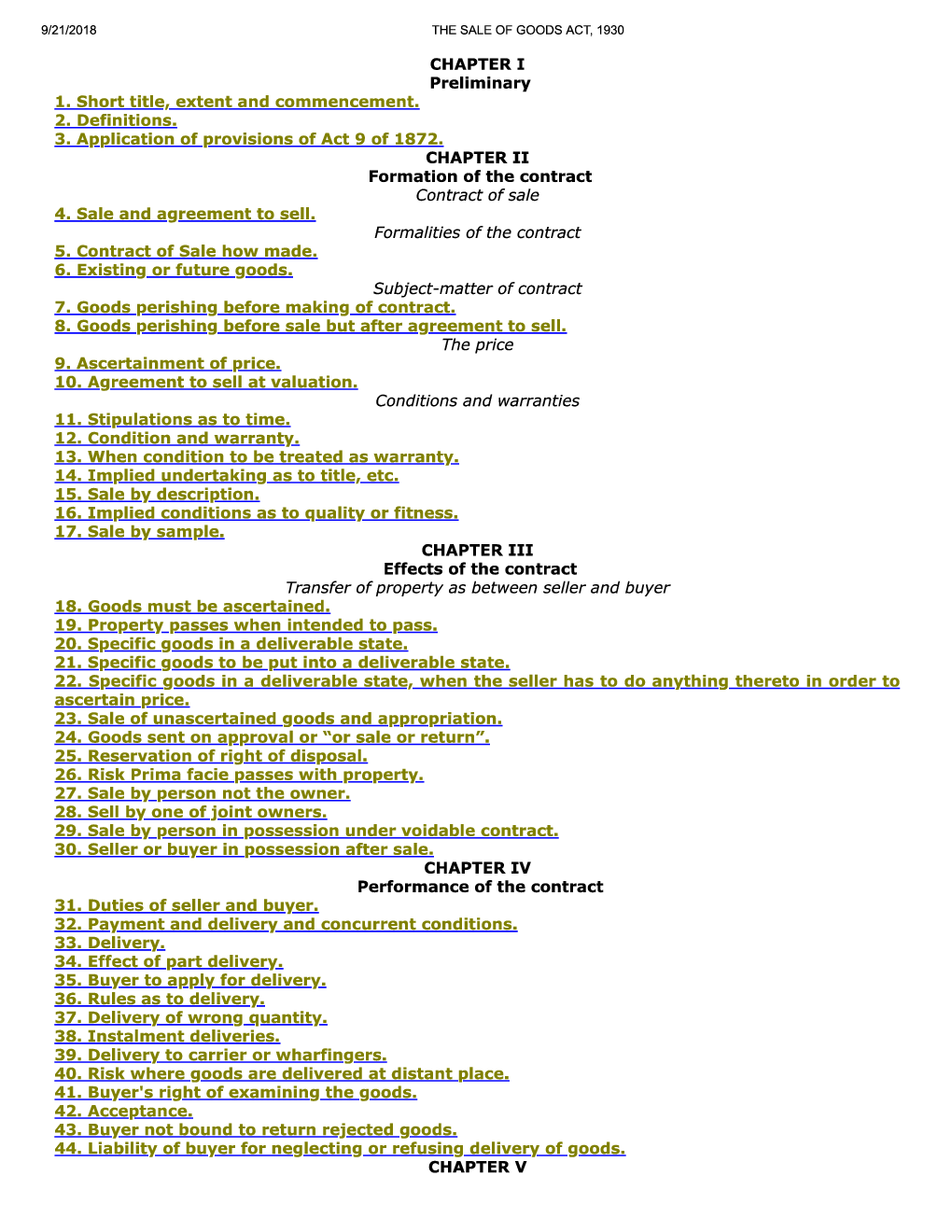 The Sale Of Goods Act, 1930 - Page 2
