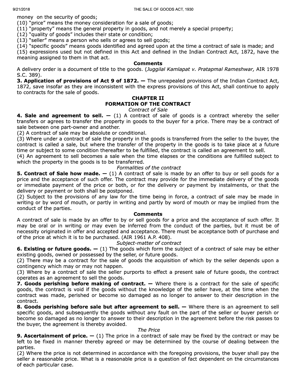 The Sale Of Goods Act, 1930 - Page 4