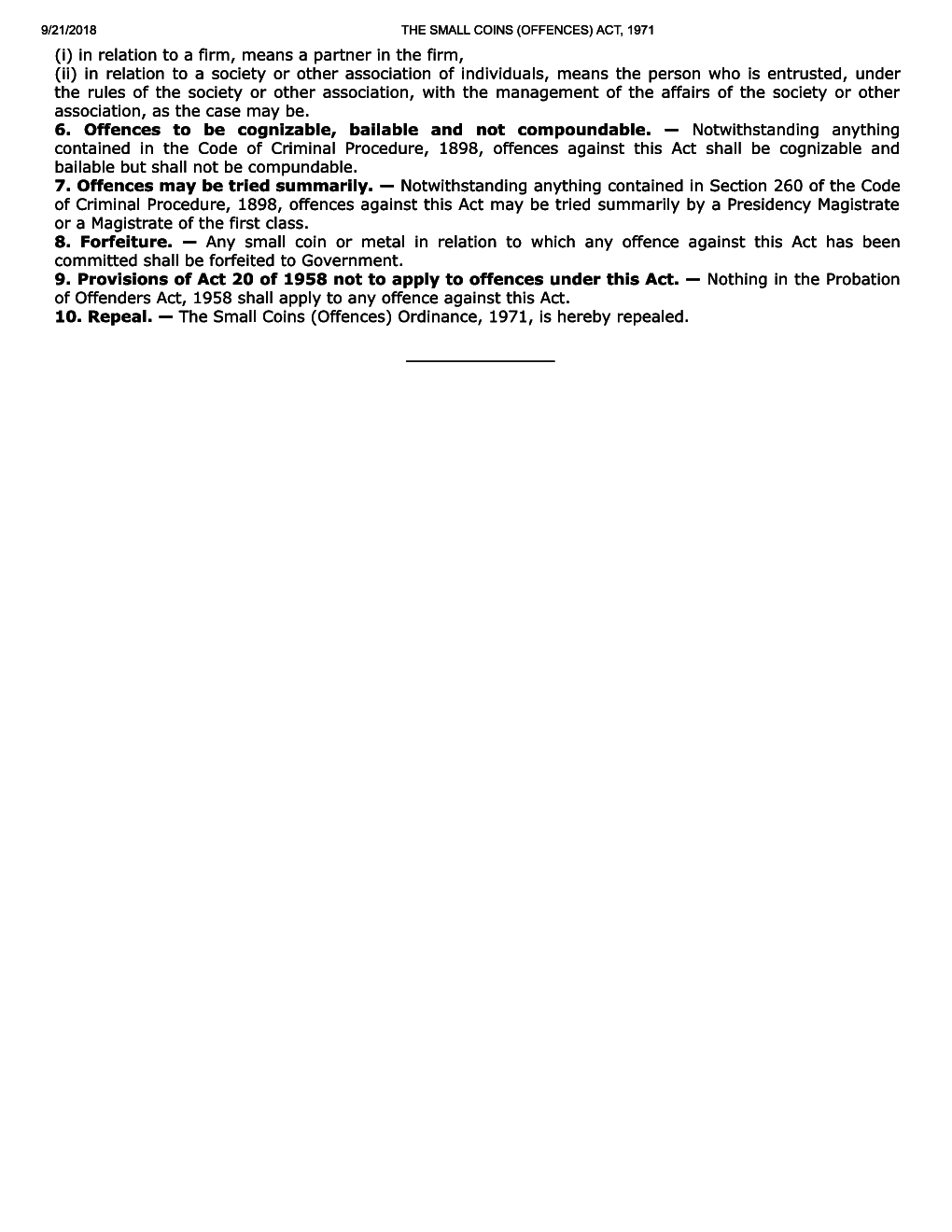 The Small Coins (Offences) Act, 1971 - Page 3