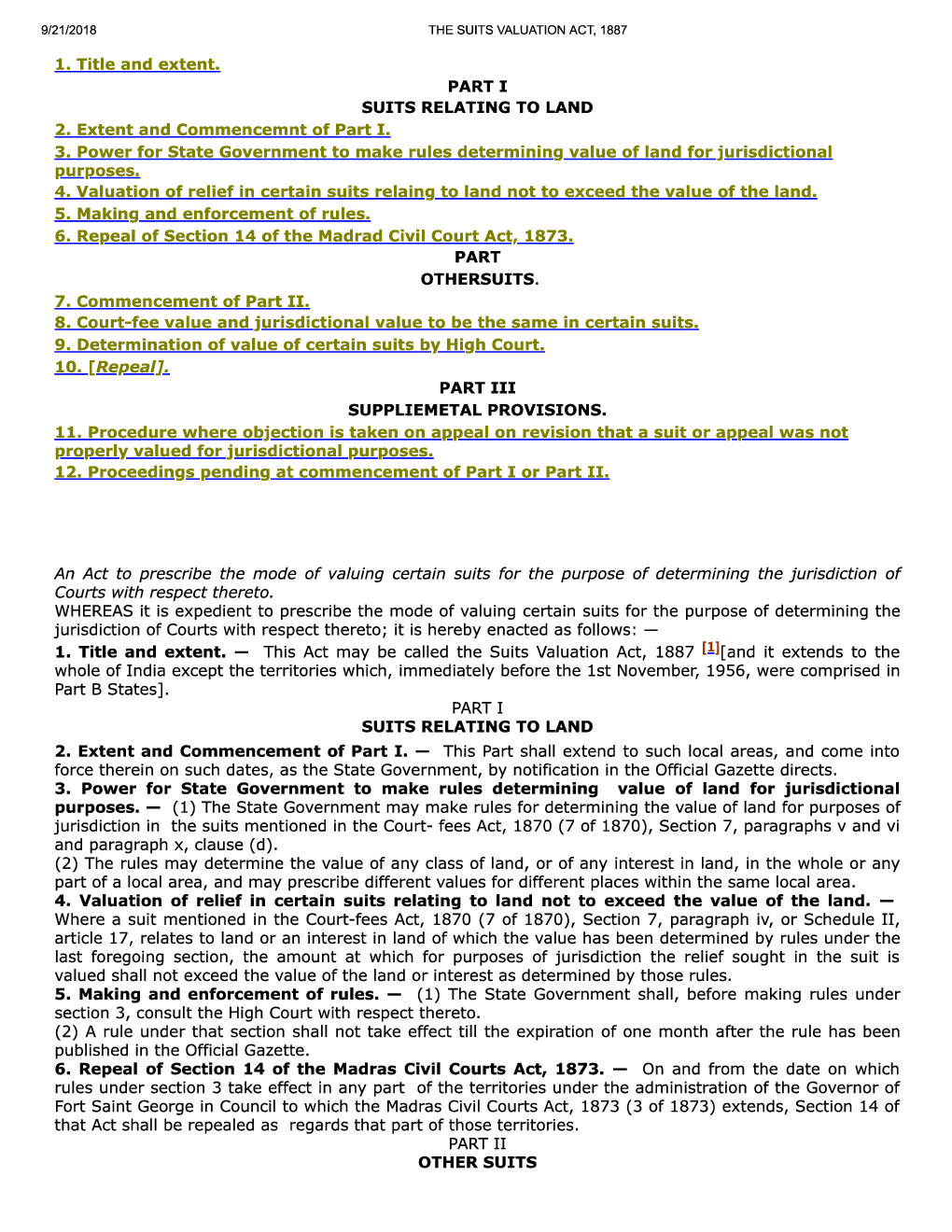 The Suits Valuation Act, 1887 - Page 2