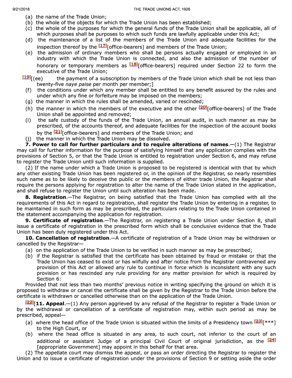 The Trade Unions Act, 1926 - Page 4