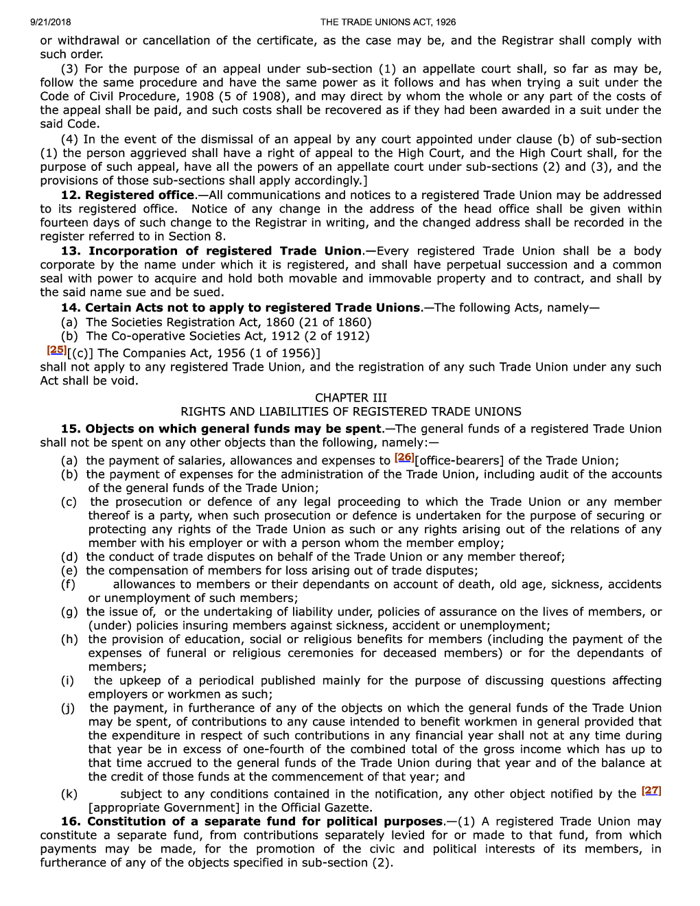 The Trade Unions Act, 1926 - Page 5