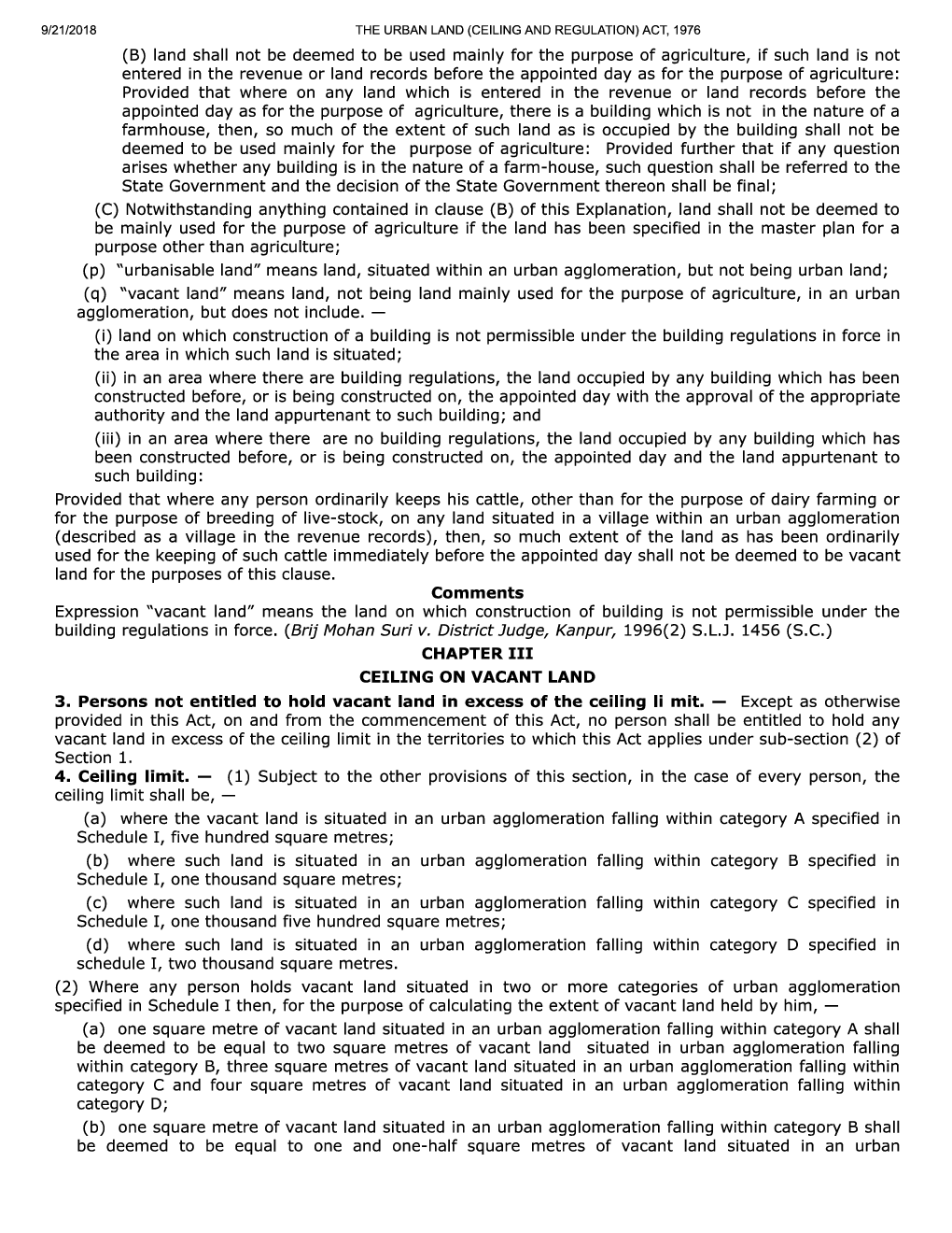 The Urban Land (Ceiling And Regulation) Act, 1976 - Page 5