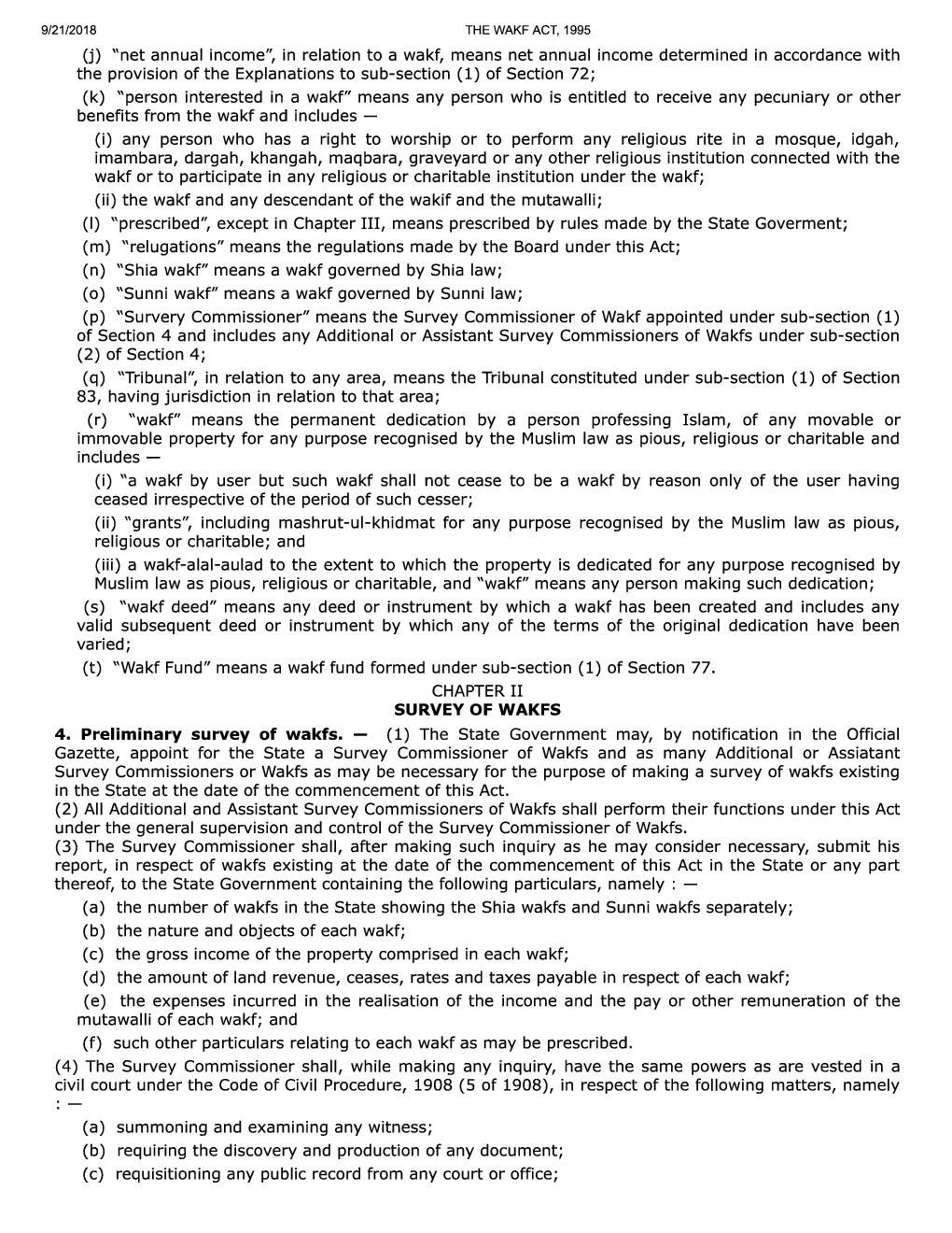 The Wakf Act, 1995 - Page 5