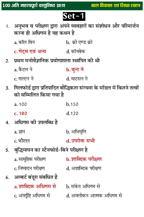 Child Development And Pedagogy Important Notes (In Hindi) - Page 2