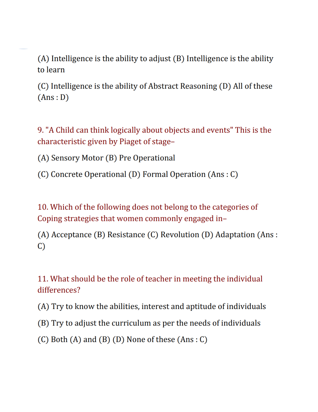 Child Development And Pedagogy Paper I & II - Page 4