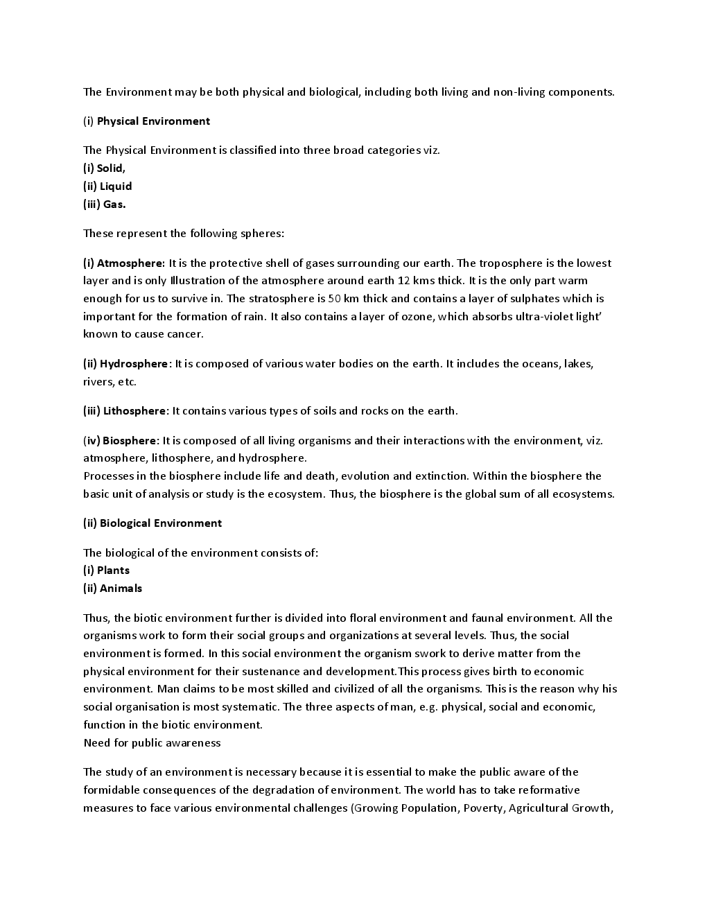 Download Environmental Studies Notes PDF Online 2020