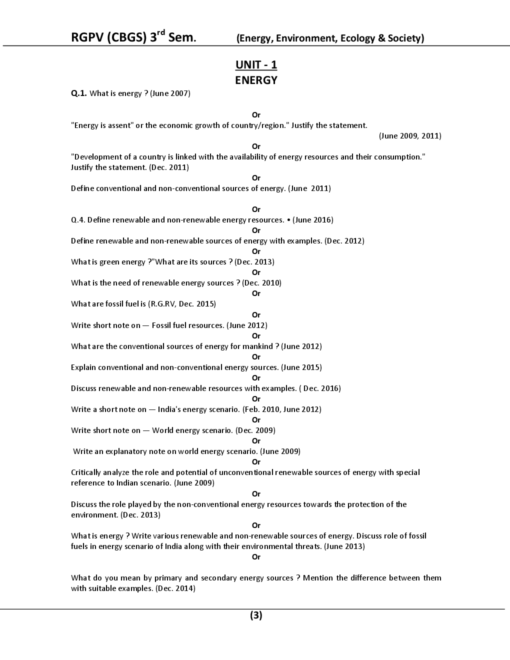 Energy, Environment, Ecology & Society For RGPV BE 3rd Sem - Page 4