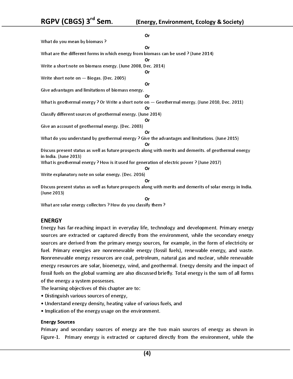 Energy, Environment, Ecology & Society For RGPV BE 3rd Sem - Page 5