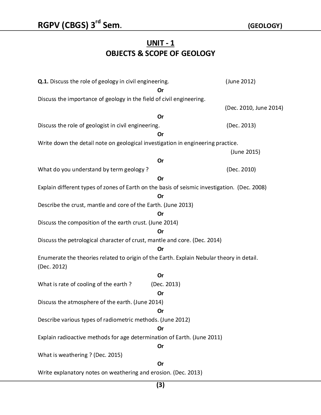 Geology For RGPV BE 3rd Sem Civil Engineering - Page 4