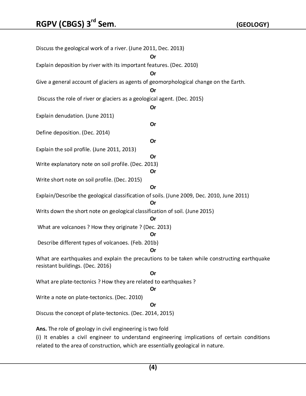Geology For RGPV BE 3rd Sem Civil Engineering - Page 5