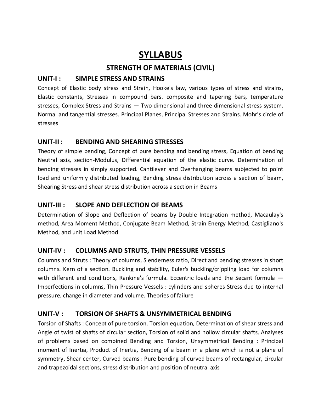 Strength Of Materials For RGPV BE 3rd Sem Civil Engineering - Page 3