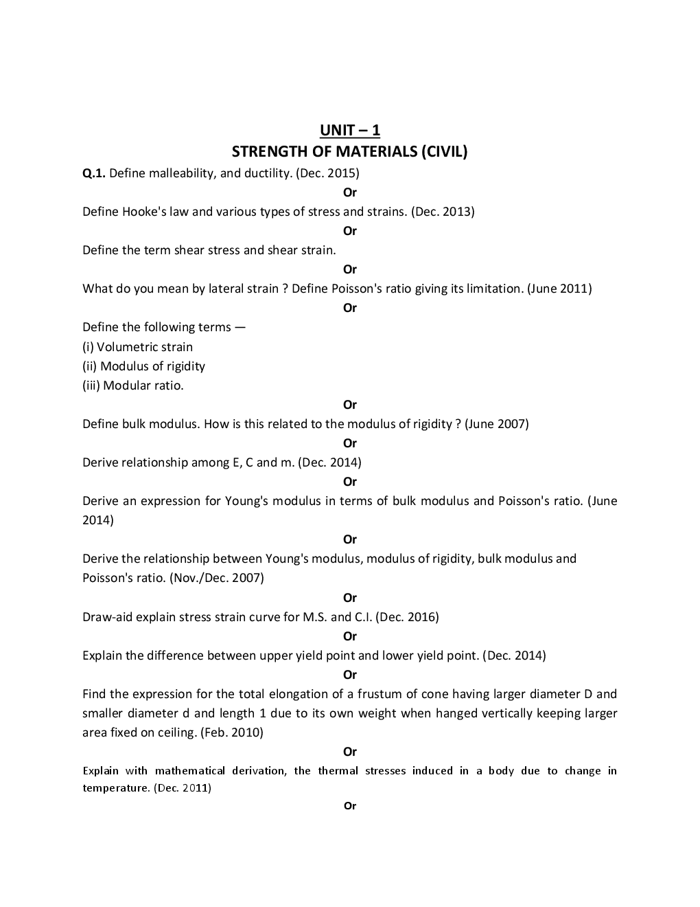 Strength Of Materials For RGPV BE 3rd Sem Civil Engineering - Page 4
