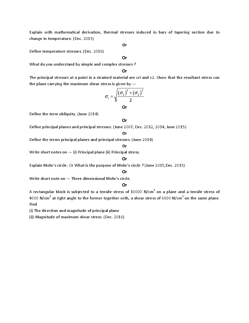 Strength Of Materials For RGPV BE 3rd Sem Civil Engineering - Page 5