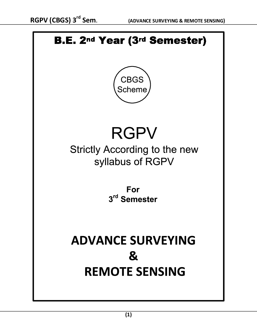 Advanced Surveying & Remote Sensing For RGPV BE 3rd Sem Civil Engineering - Page 2