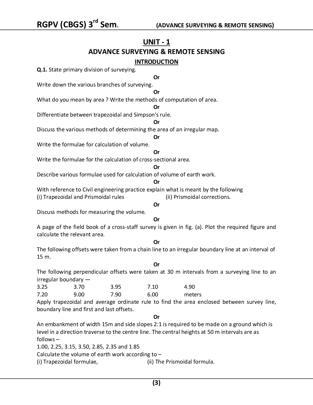 Advanced Surveying & Remote Sensing For RGPV BE 3rd Sem Civil Engineering - Page 4