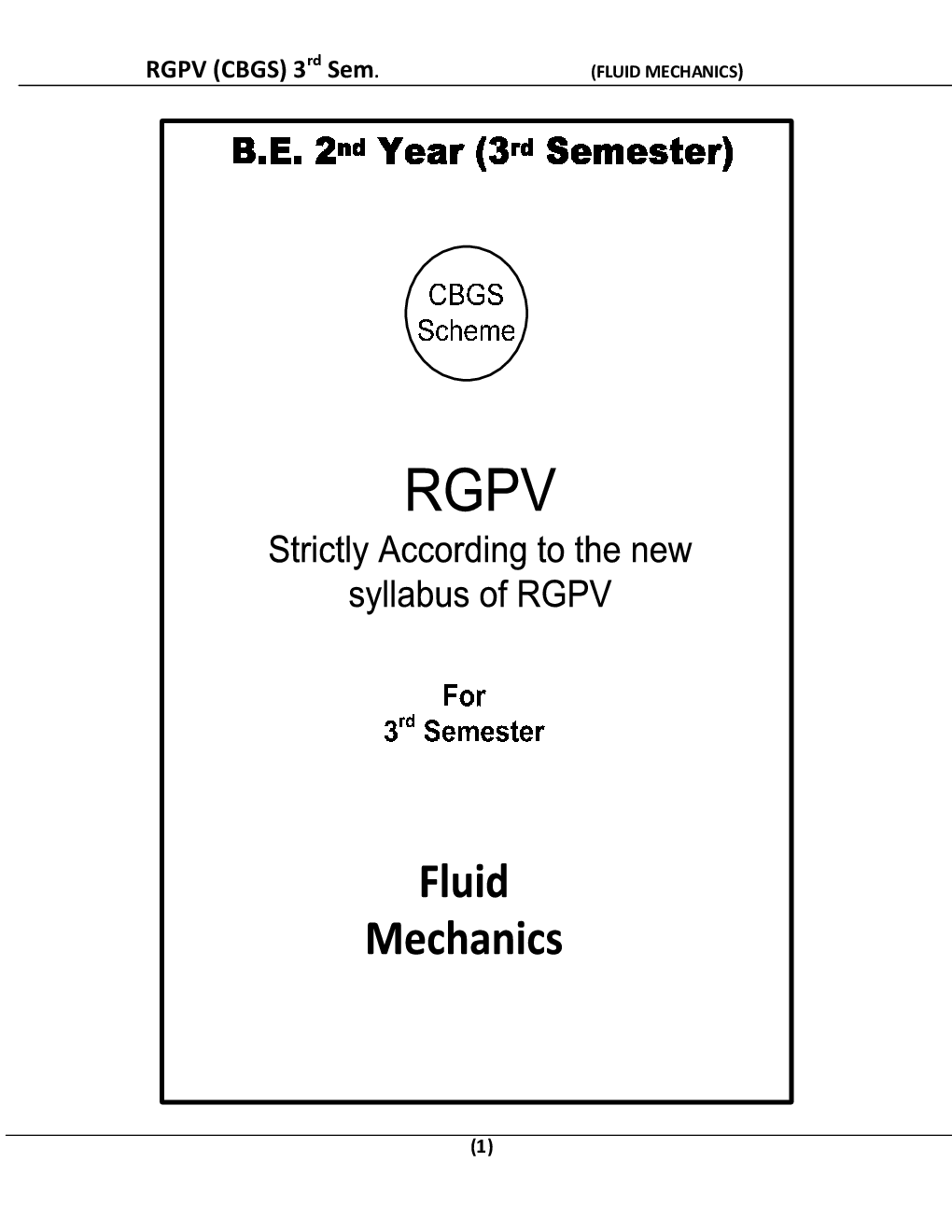 Fluid Mechanics For RGPV BE 3rd Sem Civil Engineering - Page 2