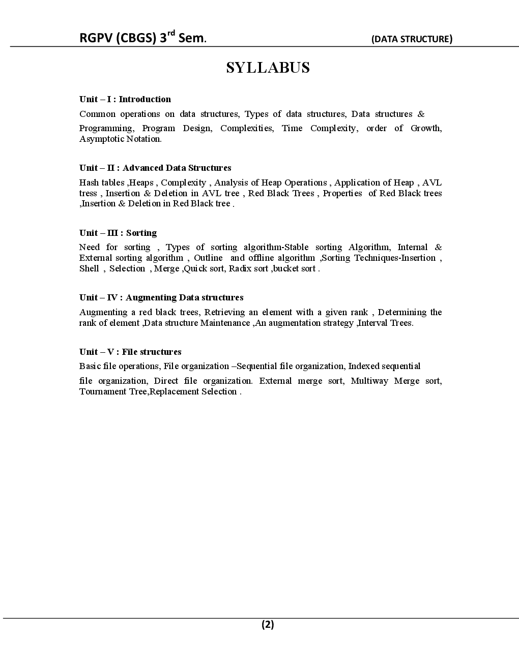 Data Structure For BE 3rd Sem Computer Science Engineering - Page 3