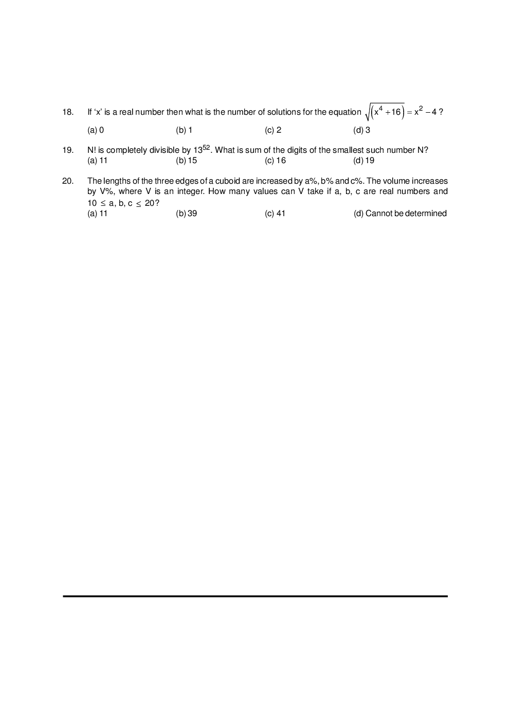 CAT Mock Test Paper - 4 Questions & Explanations - Page 5